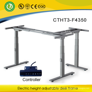 High-end electric lift desk frame L feet ergonomic computer desk frame electric height adjustable desk frame